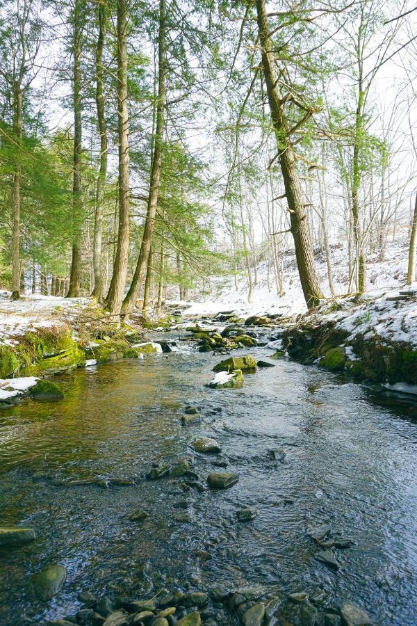 Secluded Streamside Home With Hot Tub Margaretville Exterior foto