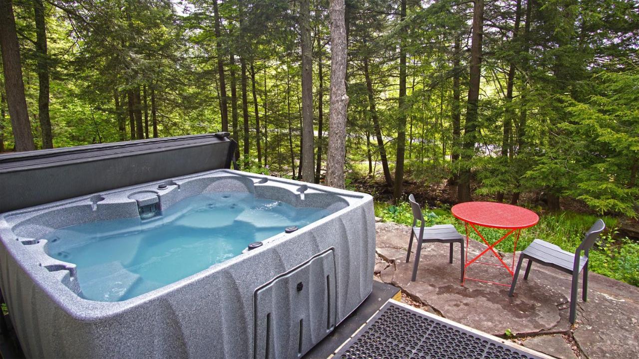 Secluded Streamside Home With Hot Tub Margaretville Exterior foto